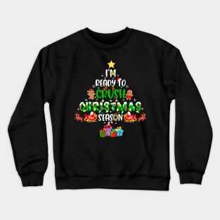 Ginger Christmas Tree Season Santa Claus Ginger Tree Crewneck Sweatshirt